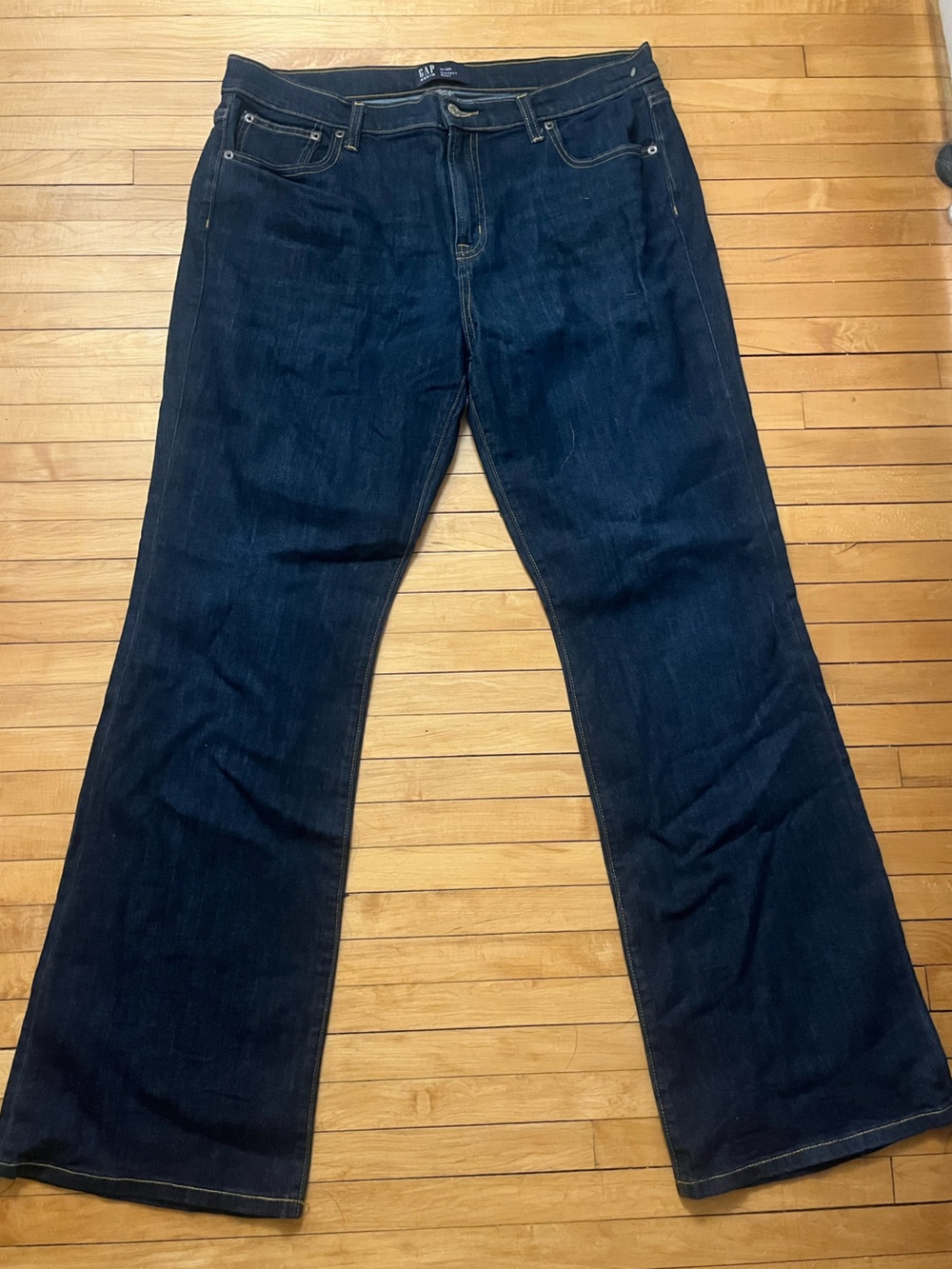 GAP Perfect Boot Cut Dark Blue Straight Leg Jeans 14/32 R